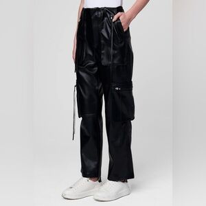 BLANKNYC] Womens Baxter Vegan Leather Cargo Pant Size 26